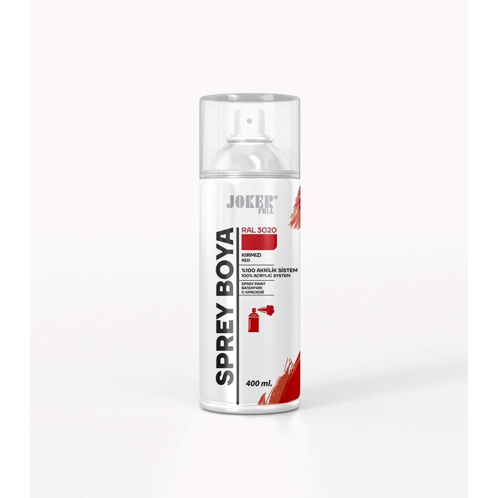 JOKER SPREY BOYA KIRMIZI 400ml RAL 3020
