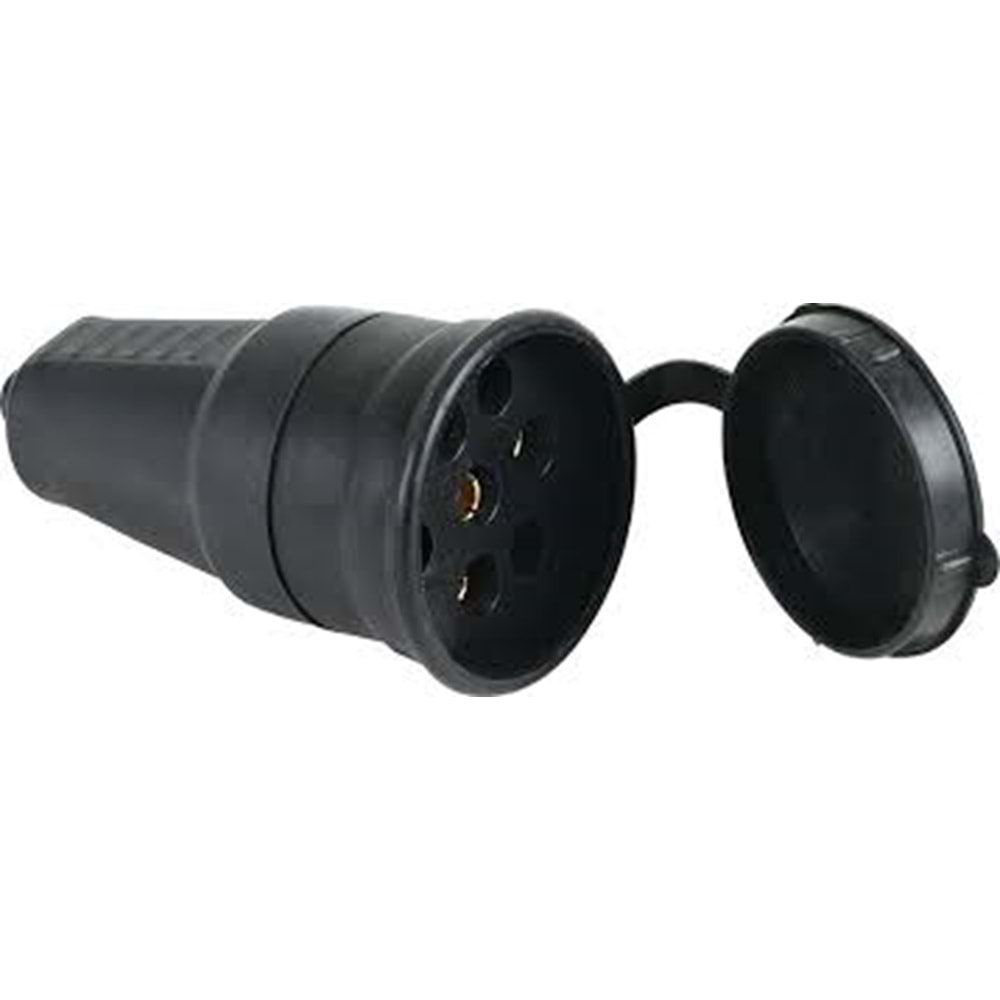 MONOFAZE KAUÇUK DİŞİ FİŞ 220V