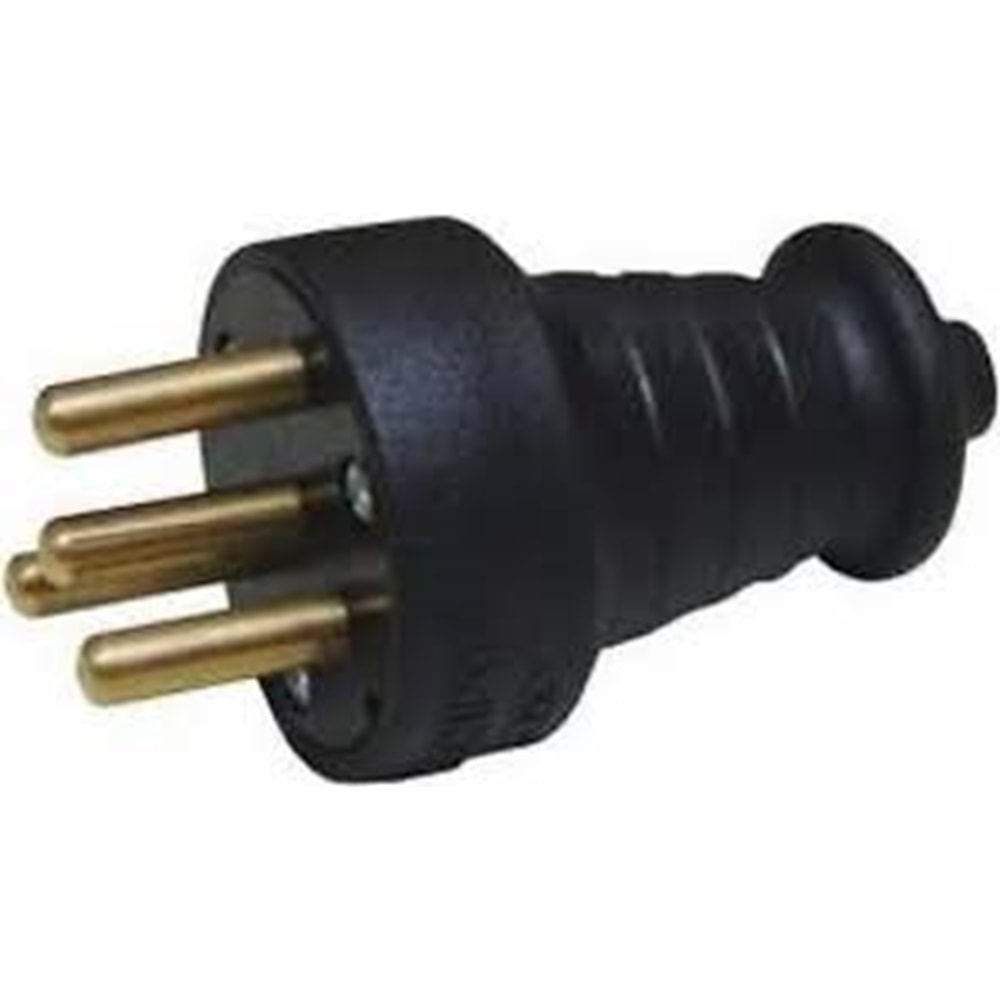 TRİFAZE KAUÇUK ERKEK FİŞ 380V