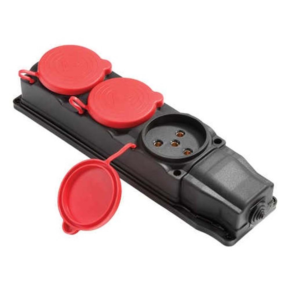 TİFAZE KAUÇUK GRUP PRİZ 380V 3'LÜ