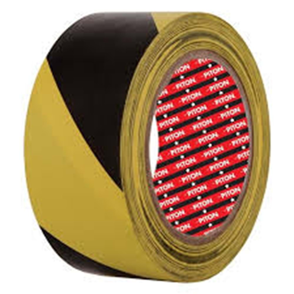 YER İŞARET BANDI 50mmx30yrd Sarı-Siy PİTON