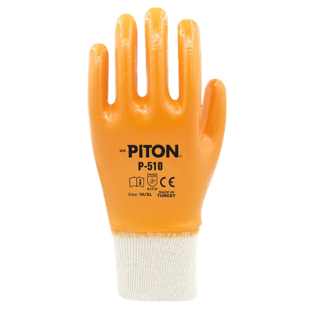 PİTON P-510 NİTRİL ELDİVEN TAM KAPLI NO:10