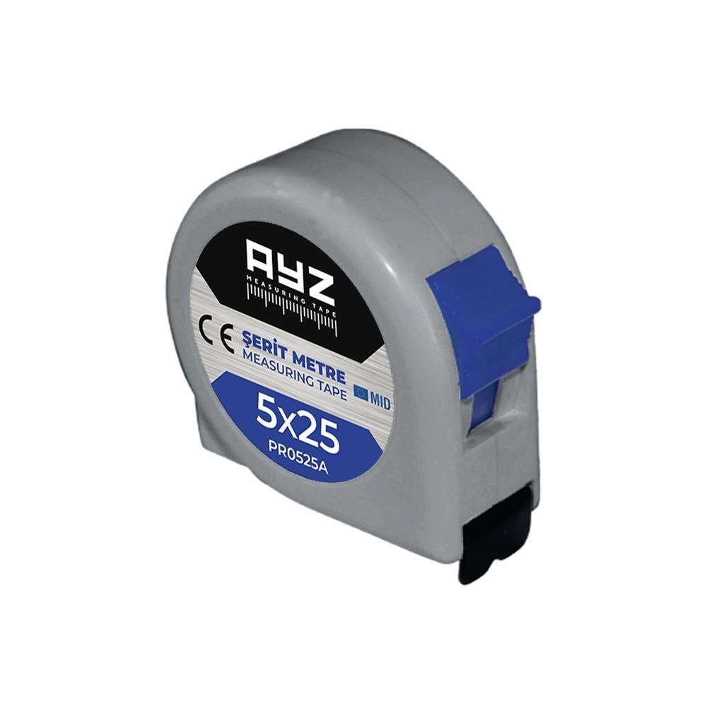 PR0525A AYZ ŞERİT METRE GRİ 5*25mm