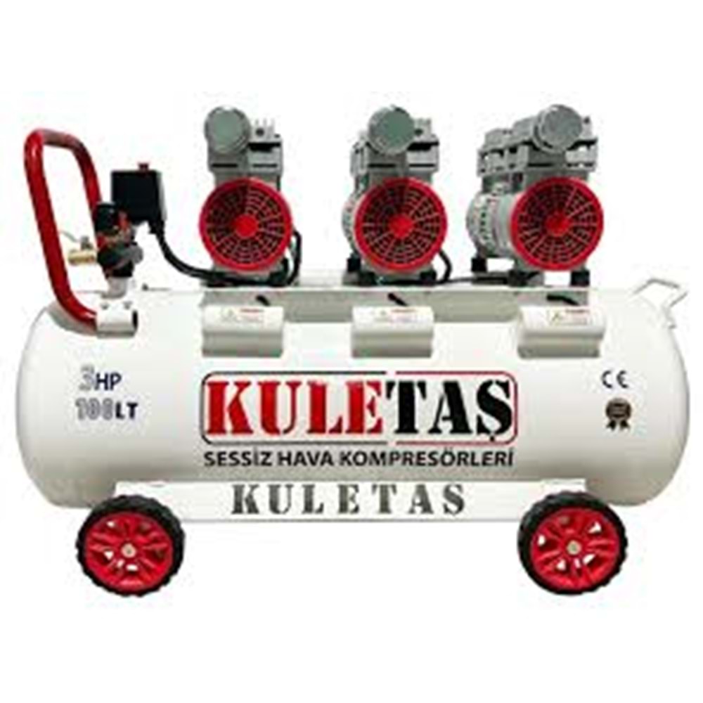 HAVA KOMPRESÖRÜ SESSİZ YERLİ 100 LT. 3 HP KULETAŞ
