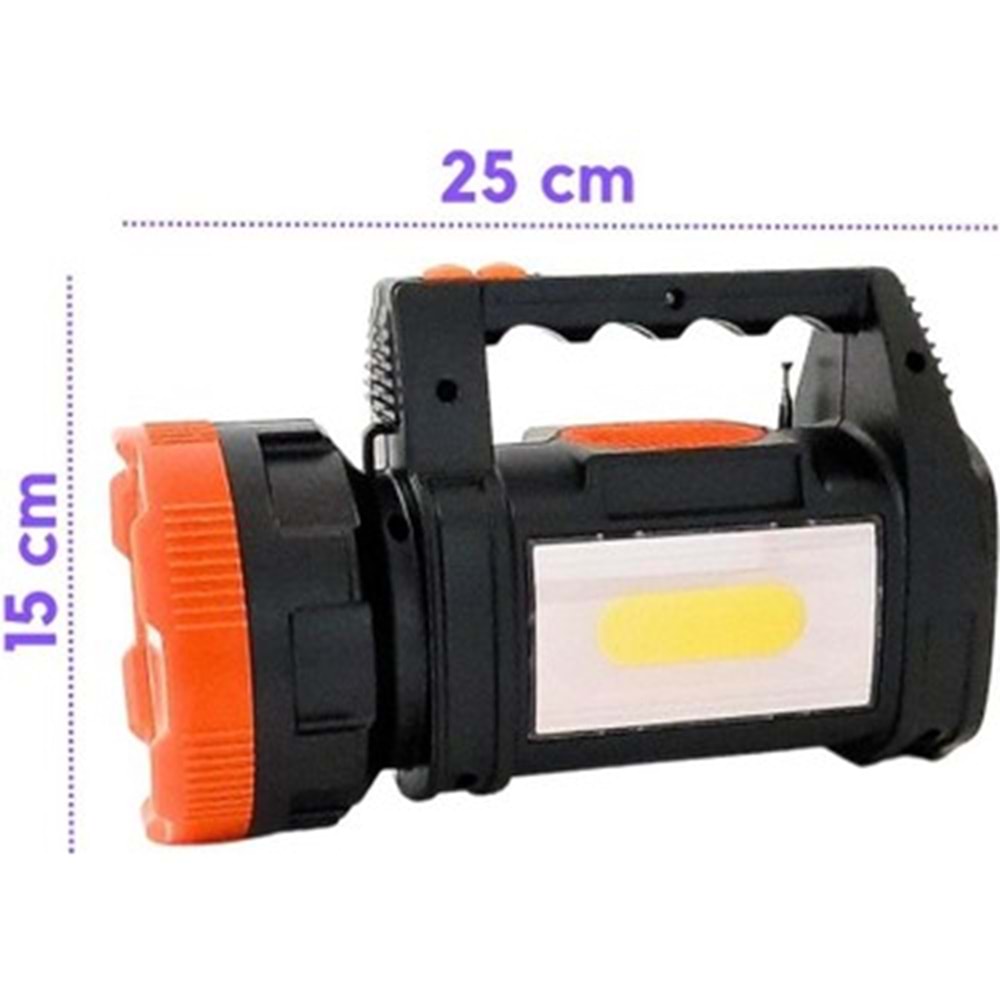 KLAUS KE47725 LED GÜNEŞ PANELLİ EL FENERİ 15W 600LUMEN /BLUETOOTH