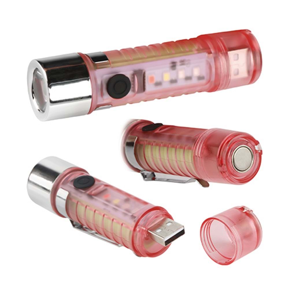 KLAUS SARJLI LED EL FENERİ (ANAHTARLIK)