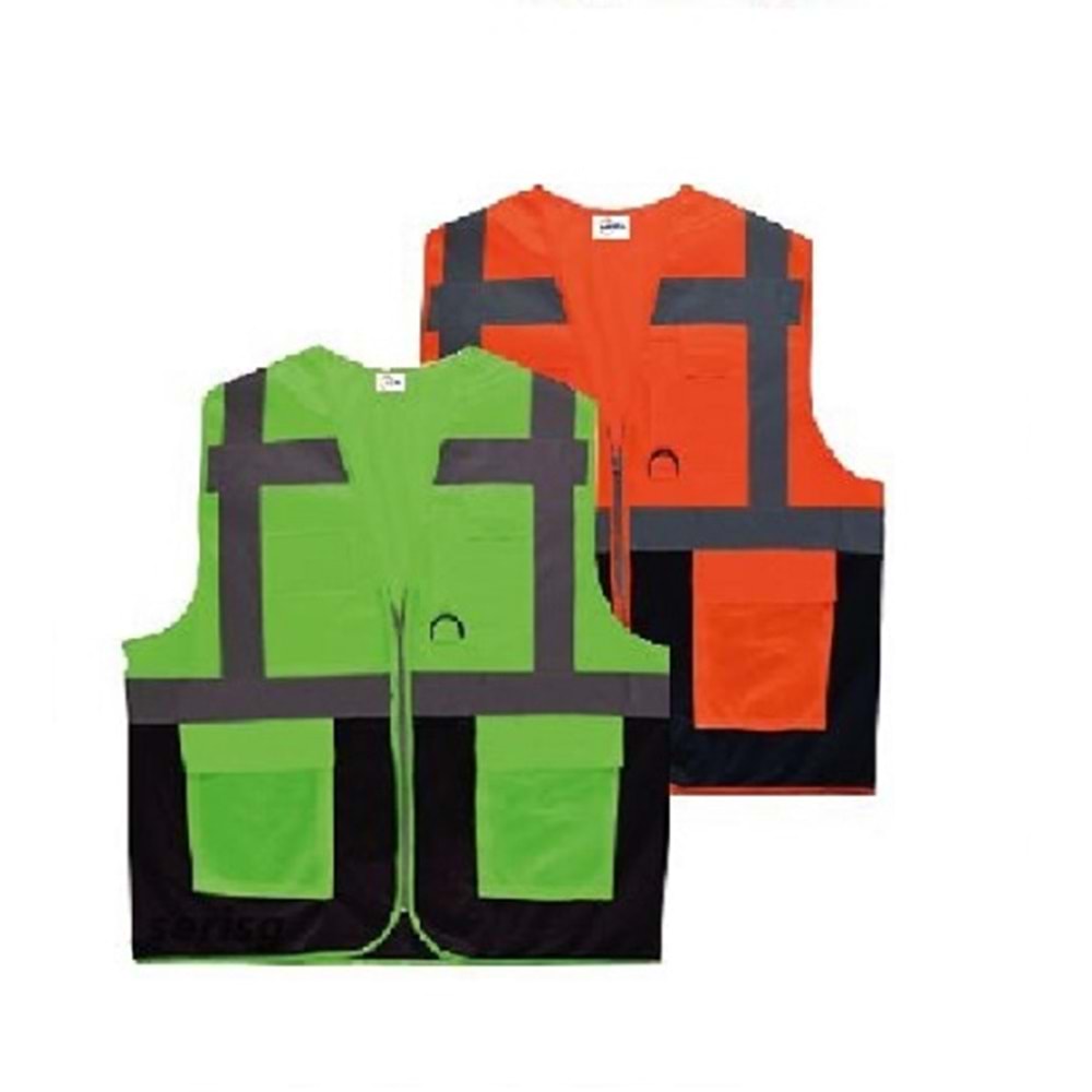İKAZ YELEĞİ ÇİFT RENK