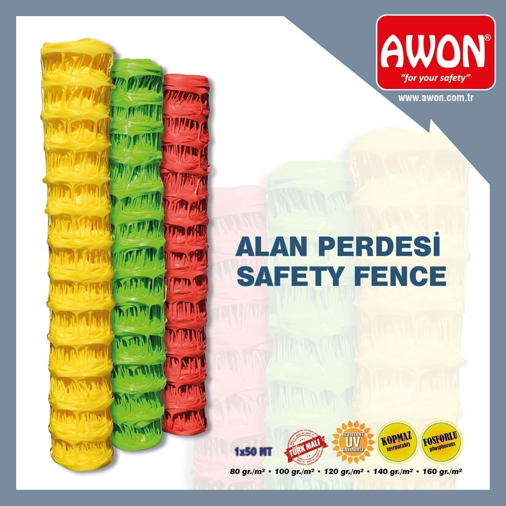 EMNİYET ALAN PERDESİ 50mt (80 Gr) M2
