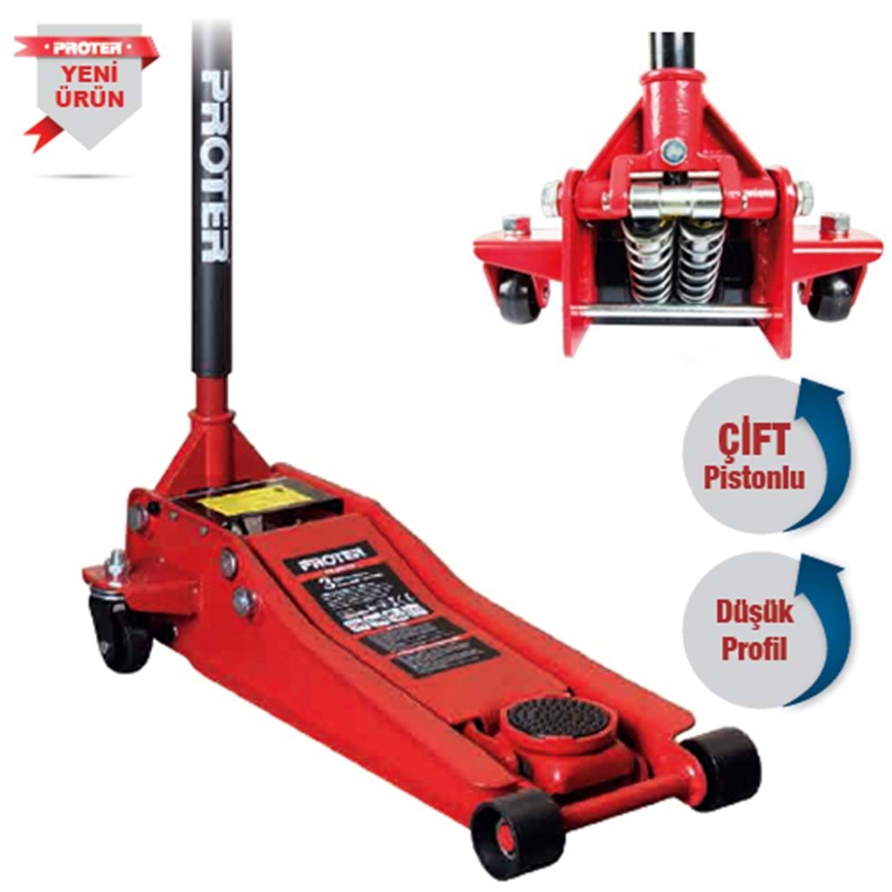 PROTER PR 3003 DP ALÇAK ŞASE ARABALI KRİKO 3TON