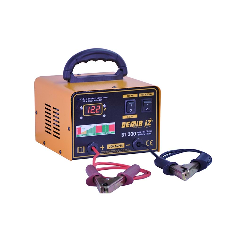 DEMİRİZ BT300 KÜ TEST CİHAZI 300 AMPER (12 volt)