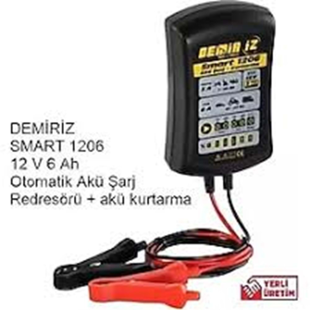 DEMİRİZ AKÜ ŞARZ KURTARMA CİHAZI 12V-6A