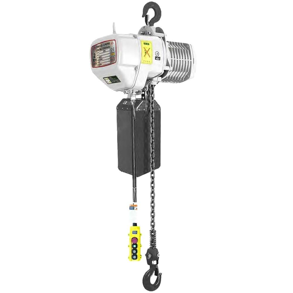 CARASKAL ELEKTRİKLİ ZİNCİRLİ 1 TON 6MT 6,8mt/Dk SHUN