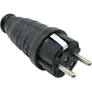 MONOFAZE KAUÇUK ERKEK FİŞ 220V