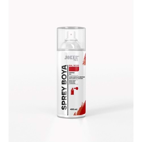 JOKER SPREY BOYA KIRMIZI 400ml RAL 3020