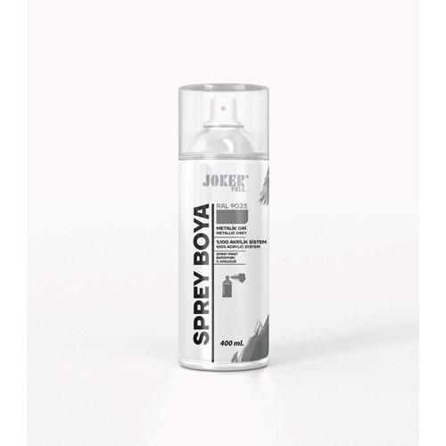 JOKER SPREY BOYA METALİK GRİ 400ml RAL 9023