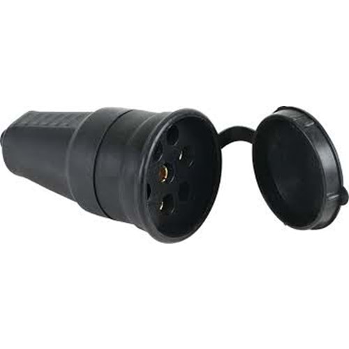 MONOFAZE KAUÇUK DİŞİ FİŞ 220V