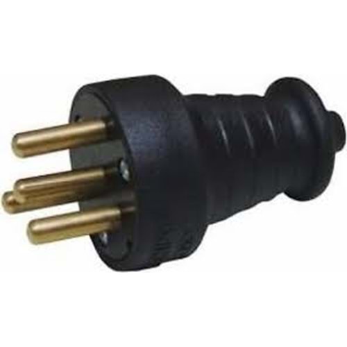 TRİFAZE KAUÇUK ERKEK FİŞ 380V