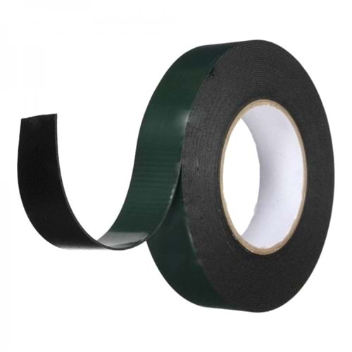 ÇİFT TARAFLI KÖPÜK BANT 20mmx10m (Yeş-Siy) PİTON