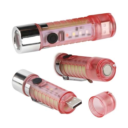 KLAUS SARJLI LED EL FENERİ (ANAHTARLIK)