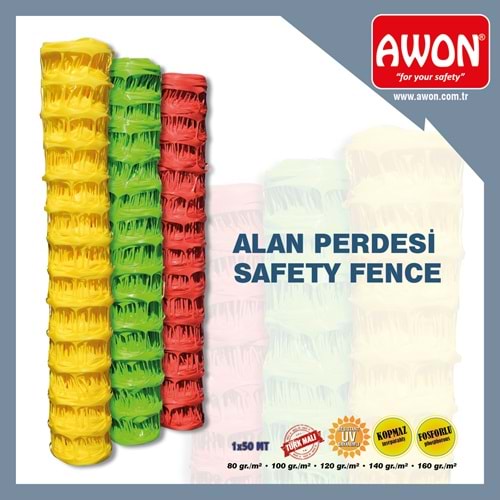 EMNİYET ALAN PERDESİ 50mt (80 Gr) M2