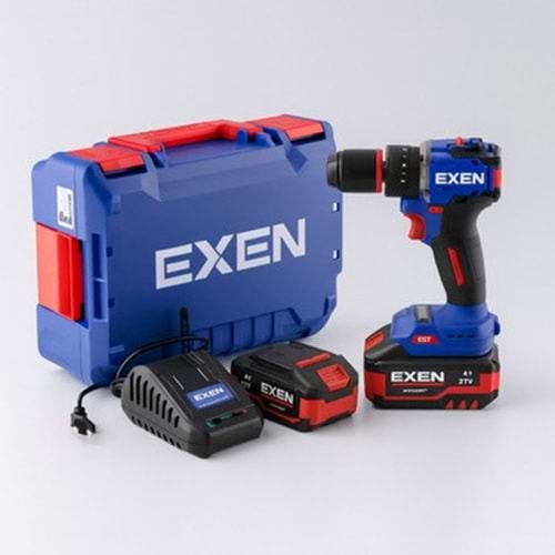 EXEN EN 274 DS 21V 4Ah 70N.m Kömürsüz Darbeli Şarjlı Matkap