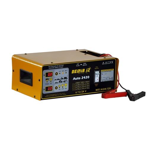 DEMİRİZ AUTO 2420 AKÜ ŞARJ OTOMATİK 6-12- 24