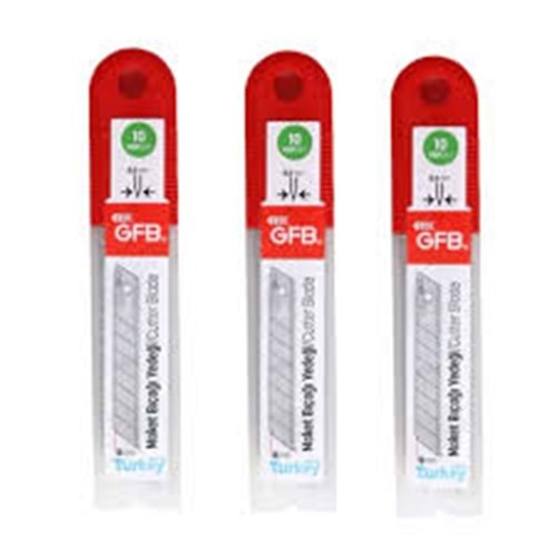 GFB MAKET BIÇAK AĞZI YEDEK 18 x 0,5 7 KIRIMLI