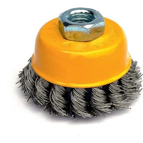 GFB PASLANMAZ BURGULU ÇANAK FIRÇA 65mm