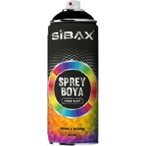 SİBAX 400 ML SPREY BOYA PARLAK SİYAH