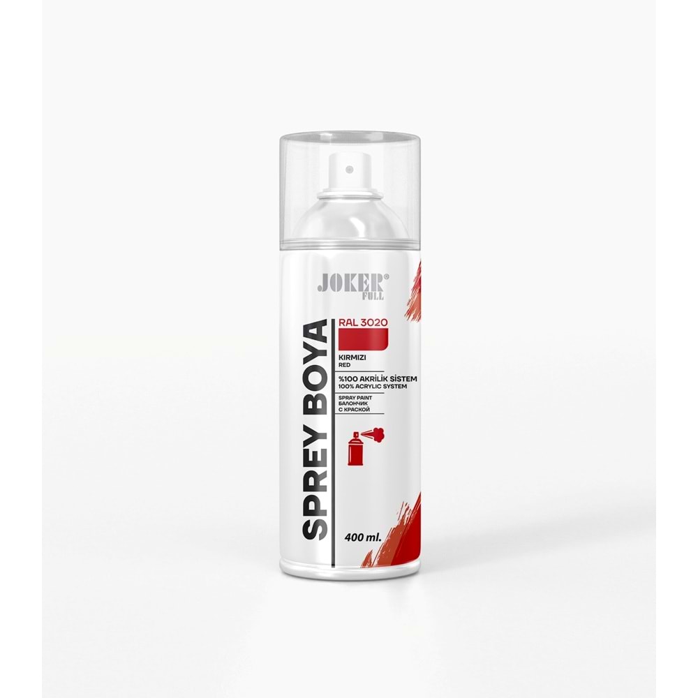 JOKER SPREY BOYA KIRMIZI 400ml RAL 3020