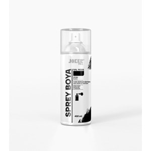 JOKER SPREY BOYA PARLAK SİYAH 400ml RAL 9005