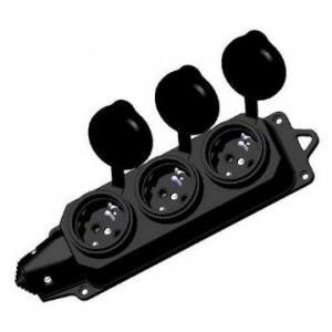 AYDIN MONOFAZE KAUÇUK GRUP PRİZ 220V 3LÜ