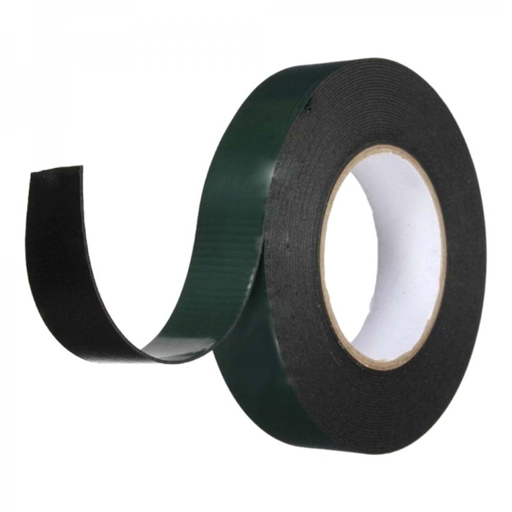 ÇİFT TARAFLI KÖPÜK BANT 50mmx10m (Yeş-Siy) PİTON