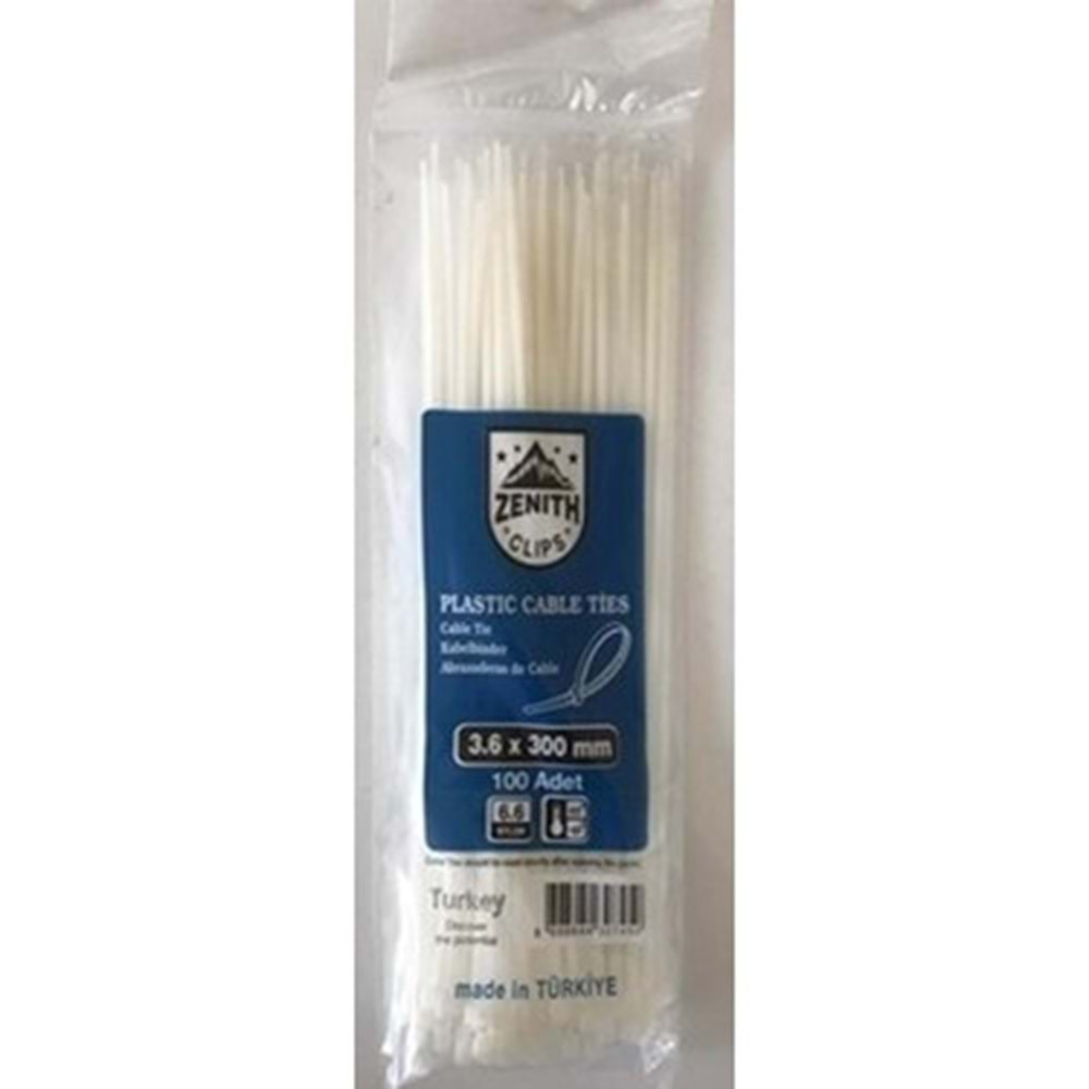 BEYAZ KABLO BAĞI 8X550