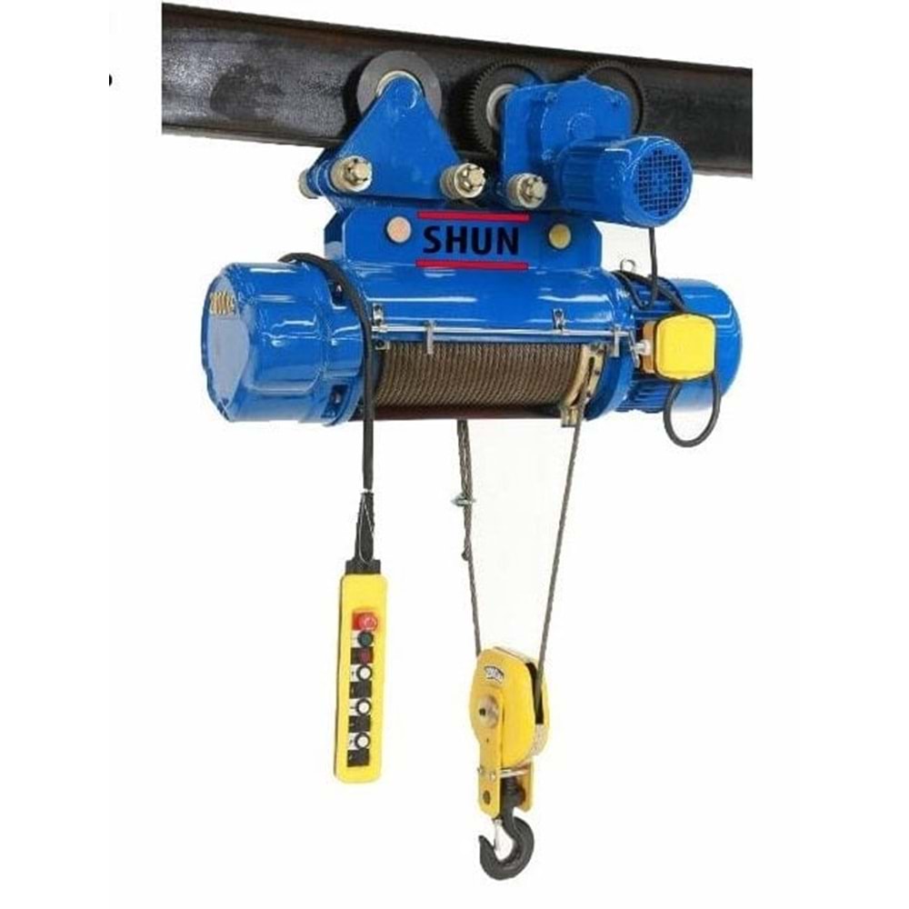 VİNÇ PROF. 4 HAREKETLİ KLAVUZLU 2 TON9 M 380V SHUN